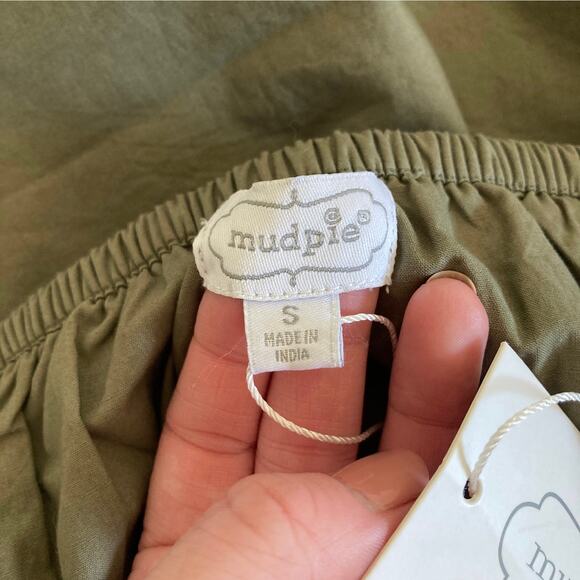 NWT Mudpie Olive Green Peasant Top, Size S - Picture 4 of 5